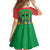 Personalised Sao Tome and Principe Kid Short Sleeve Dress Coat Of Arms With Porcelana Rose - Wonder Print Shop