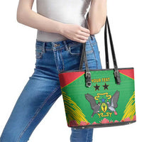 Personalised Sao Tome and Principe Leather Tote Bag Coat Of Arms With Porcelana Rose