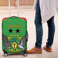 Personalised Sao Tome and Principe Luggage Cover Coat Of Arms With Porcelana Rose - Wonder Print Shop