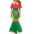 Personalised Sao Tome and Principe Mermaid Dress Coat Of Arms With Porcelana Rose - Wonder Print Shop