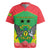 Personalised Sao Tome and Principe Rugby Jersey Coat Of Arms With Porcelana Rose - Wonder Print Shop