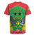 Personalised Sao Tome and Principe Rugby Jersey Coat Of Arms With Porcelana Rose - Wonder Print Shop