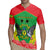 Personalised Sao Tome and Principe Rugby Jersey Coat Of Arms With Porcelana Rose - Wonder Print Shop