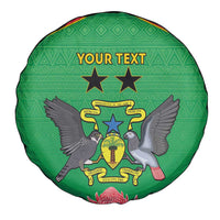 Personalised Sao Tome and Principe Spare Tire Cover Coat Of Arms With Porcelana Rose - Wonder Print Shop