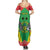 Personalised Sao Tome and Principe Summer Maxi Dress Coat Of Arms With Porcelana Rose - Wonder Print Shop