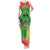 Personalised Sao Tome and Principe Tank Maxi Dress Coat Of Arms With Porcelana Rose - Wonder Print Shop