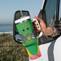 Personalised Sao Tome and Principe Tumbler With Handle Coat Of Arms With Porcelana Rose - Wonder Print Shop