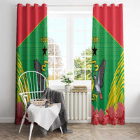Personalised Sao Tome and Principe Window Curtain Coat Of Arms With Porcelana Rose - Wonder Print Shop