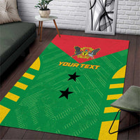 Custom Sao Tome and Principe Football Area Rug Go Champions - Green Ver - Wonder Print Shop
