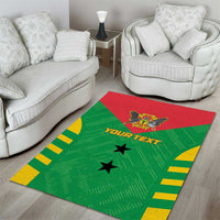 Custom Sao Tome and Principe Football Area Rug Go Champions - Green Ver - Wonder Print Shop
