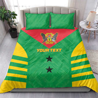 Custom Sao Tome and Principe Football Bedding Set Go Champions - Green Ver - Wonder Print Shop