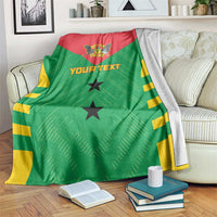 Custom Sao Tome and Principe Football Blanket Go Champions - Green Ver