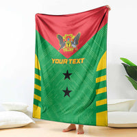 Custom Sao Tome and Principe Football Blanket Go Champions - Green Ver