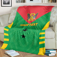 Custom Sao Tome and Principe Football Blanket Go Champions - Green Ver
