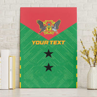 Custom Sao Tome and Principe Football Canvas Wall Art Go Champions - Green Ver - Wonder Print Shop