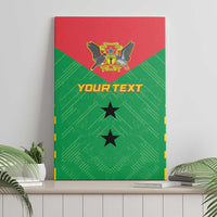 Custom Sao Tome and Principe Football Canvas Wall Art Go Champions - Green Ver - Wonder Print Shop
