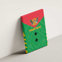 Custom Sao Tome and Principe Football Canvas Wall Art Go Champions - Green Ver - Wonder Print Shop
