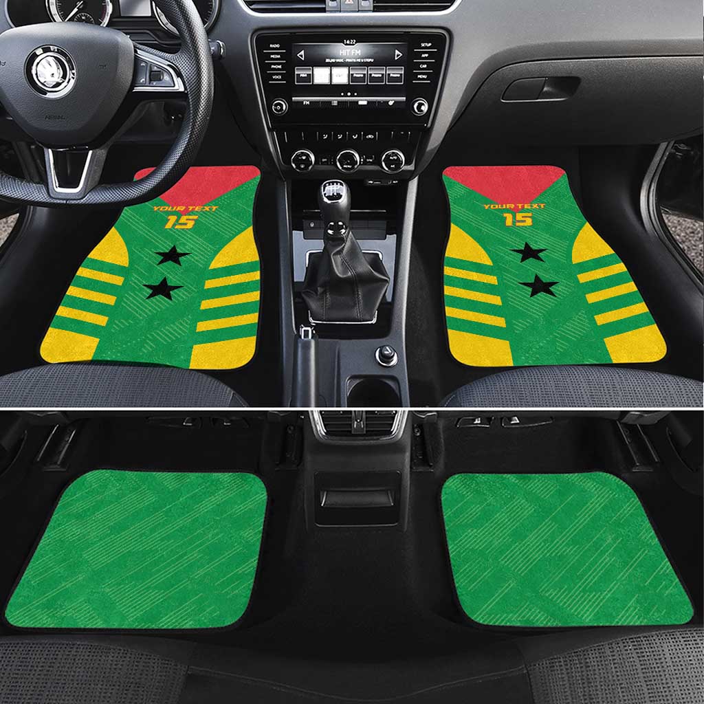 Custom Sao Tome and Principe Football Car Mats Go Champions - Green Ver - Wonder Print Shop