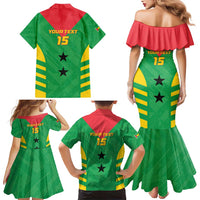 Custom Sao Tome and Principe Football Family Matching Mermaid Dress and Hawaiian Shirt Go Champions - Green Ver - Wonder Print Shop