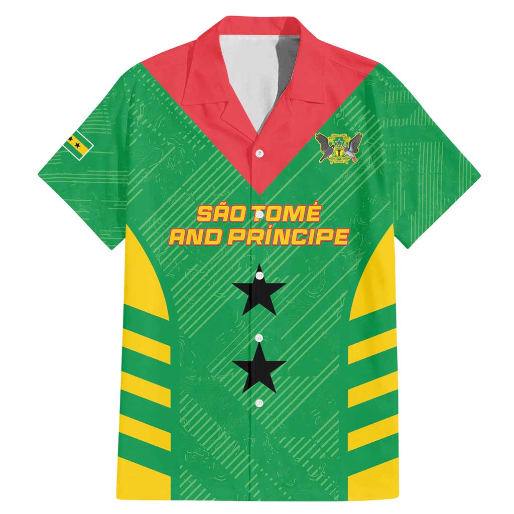 Custom Sao Tome and Principe Football Family Matching Mermaid Dress and Hawaiian Shirt Go Champions - Green Ver - Wonder Print Shop