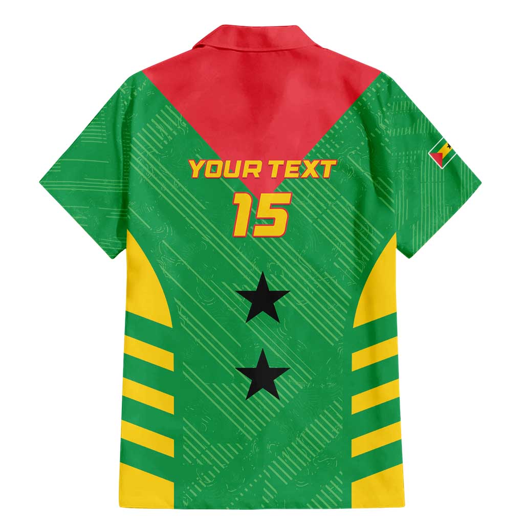 Custom Sao Tome and Principe Football Family Matching Mermaid Dress and Hawaiian Shirt Go Champions - Green Ver - Wonder Print Shop