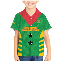 Custom Sao Tome and Principe Football Family Matching Mermaid Dress and Hawaiian Shirt Go Champions - Green Ver - Wonder Print Shop