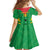 Custom Sao Tome and Principe Football Family Matching Off The Shoulder Long Sleeve Dress and Hawaiian Shirt Go Champions - Green Ver