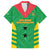 Custom Sao Tome and Principe Football Family Matching Off The Shoulder Long Sleeve Dress and Hawaiian Shirt Go Champions - Green Ver
