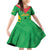 Custom Sao Tome and Principe Football Family Matching Off Shoulder Short Dress and Hawaiian Shirt Go Champions - Green Ver - Wonder Print Shop