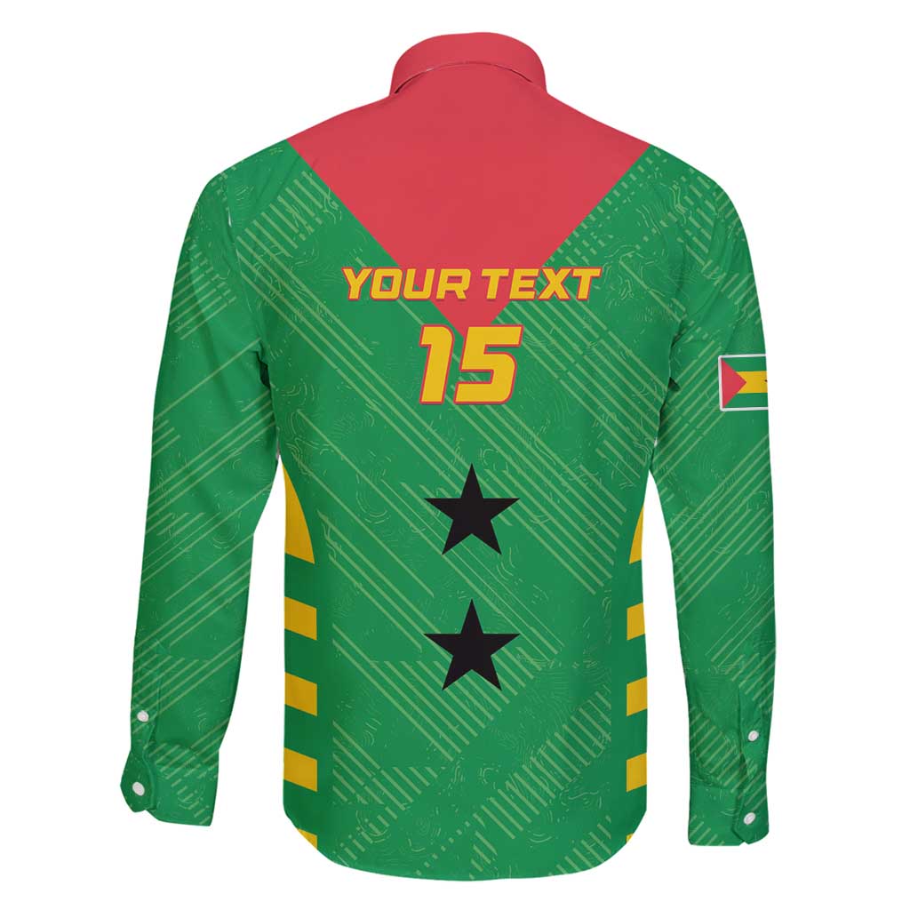 Custom Sao Tome and Principe Football Family Matching Puletasi and Hawaiian Shirt Go Champions - Green Ver