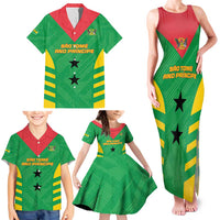 Custom Sao Tome and Principe Football Family Matching Tank Maxi Dress and Hawaiian Shirt Go Champions - Green Ver - Wonder Print Shop