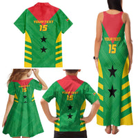 Custom Sao Tome and Principe Football Family Matching Tank Maxi Dress and Hawaiian Shirt Go Champions - Green Ver - Wonder Print Shop
