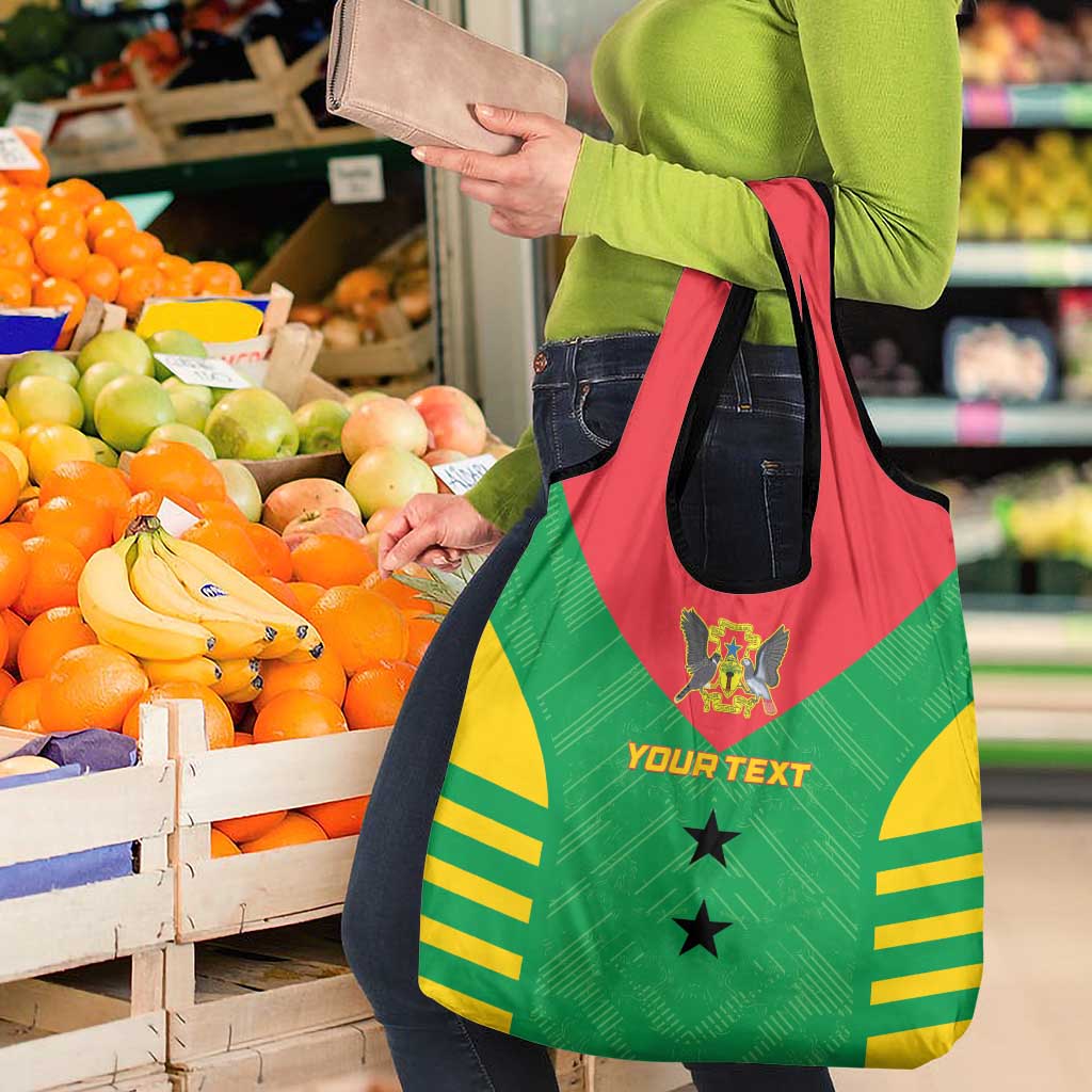 Custom Sao Tome and Principe Football Grocery Bag Go Champions - Green Ver