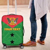 Custom Sao Tome and Principe Football Luggage Cover Go Champions - Green Ver - Wonder Print Shop