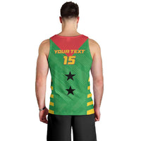 Custom Sao Tome and Principe Football Men Tank Top Go Champions - Green Ver - Wonder Print Shop