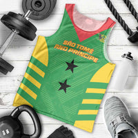 Custom Sao Tome and Principe Football Men Tank Top Go Champions - Green Ver - Wonder Print Shop