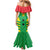 Custom Sao Tome and Principe Football Mermaid Dress Go Champions - Green Ver - Wonder Print Shop