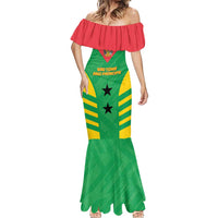 Custom Sao Tome and Principe Football Mermaid Dress Go Champions - Green Ver - Wonder Print Shop
