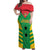 Custom Sao Tome and Principe Football Off Shoulder Maxi Dress Go Champions - Green Ver - Wonder Print Shop