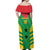 Custom Sao Tome and Principe Football Off Shoulder Maxi Dress Go Champions - Green Ver - Wonder Print Shop