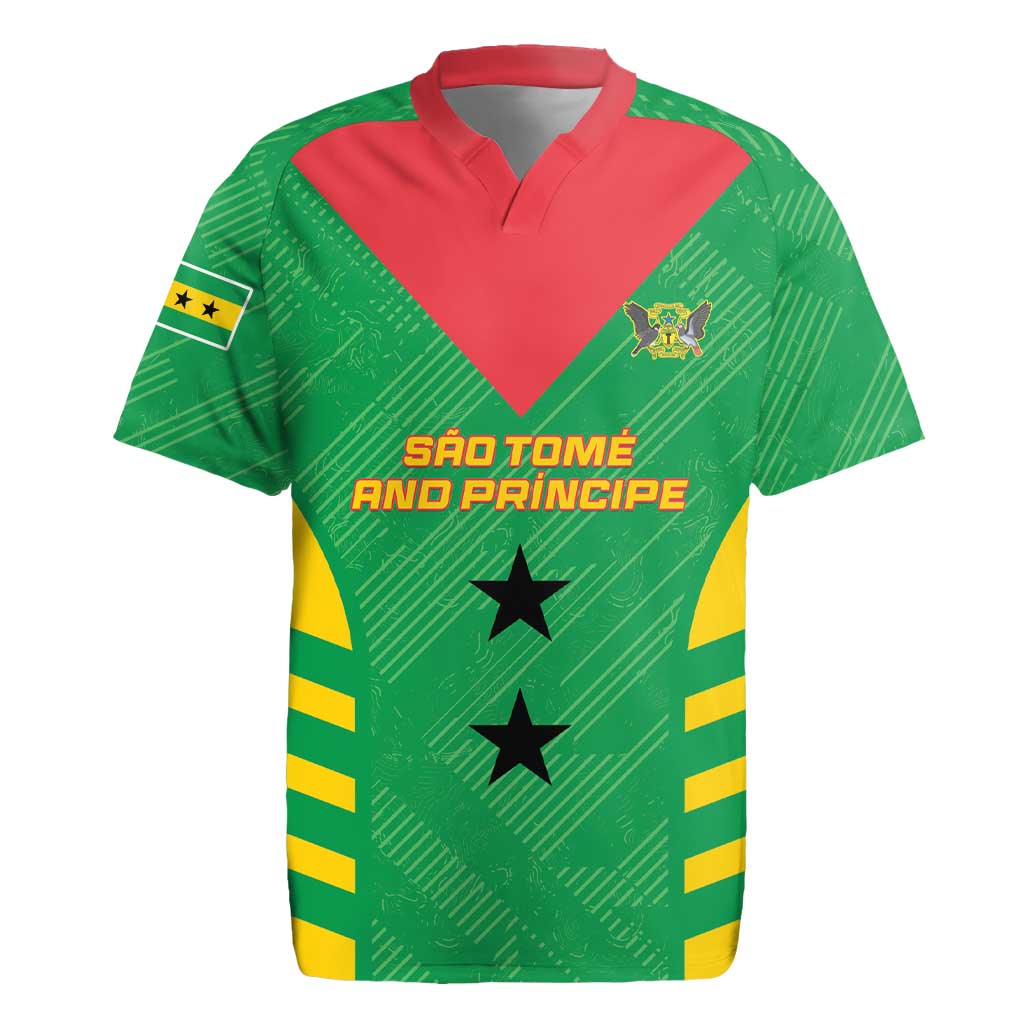 Custom Sao Tome and Principe Football Rugby Jersey Go Champions - Green Ver - Wonder Print Shop