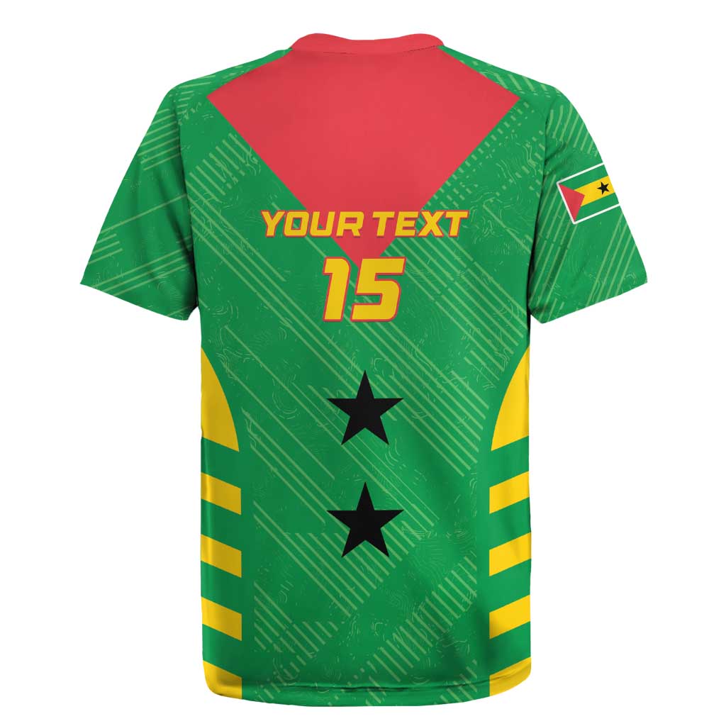 Custom Sao Tome and Principe Football Rugby Jersey Go Champions - Green Ver - Wonder Print Shop