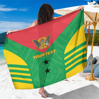 Custom Sao Tome and Principe Football Sarong Go Champions - Green Ver - Wonder Print Shop
