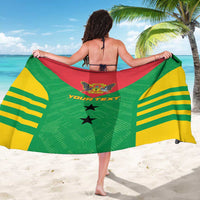 Custom Sao Tome and Principe Football Sarong Go Champions - Green Ver - Wonder Print Shop