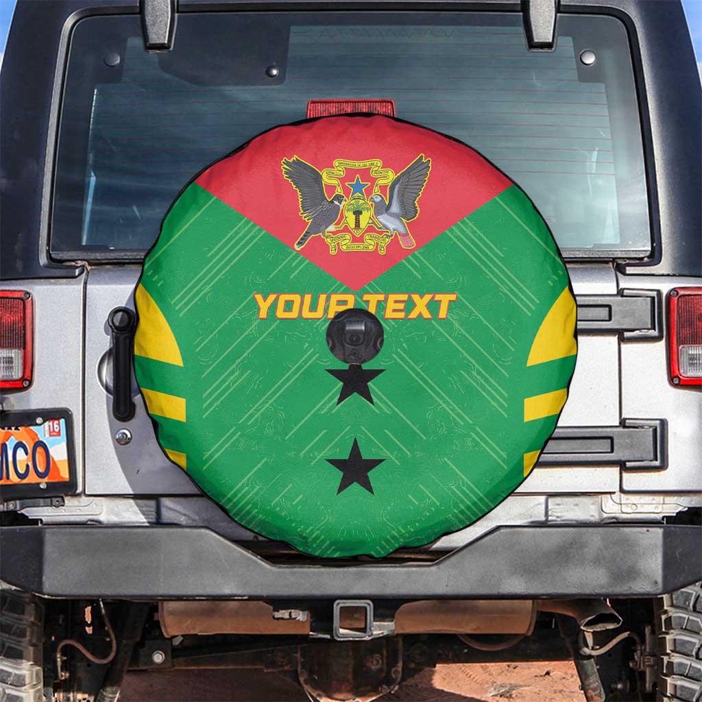 Custom Sao Tome and Principe Football Spare Tire Cover Go Champions - Green Ver - Wonder Print Shop