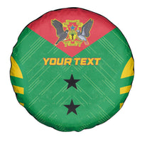 Custom Sao Tome and Principe Football Spare Tire Cover Go Champions - Green Ver - Wonder Print Shop