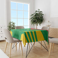 Custom Sao Tome and Principe Football Tablecloth Go Champions - Green Ver - Wonder Print Shop