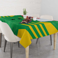 Custom Sao Tome and Principe Football Tablecloth Go Champions - Green Ver - Wonder Print Shop