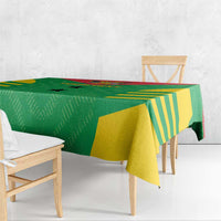 Custom Sao Tome and Principe Football Tablecloth Go Champions - Green Ver - Wonder Print Shop