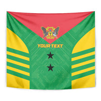 Custom Sao Tome and Principe Football Tapestry Go Champions - Green Ver - Wonder Print Shop